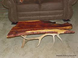 Cedar Slab Coffee Table With Elk Antler Legs Slab Table Decor Decor Styles