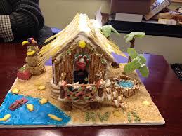 Beach Themed Gingerbread House Christmas Gingerbread House Gingerbread House Parties Gingerbread House Designs