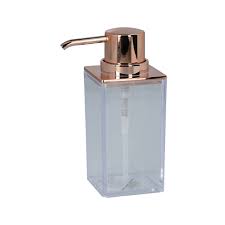 موزع صابون بلاستيك شفاف ونحاس Sciencewiz العلامات التجارية Saco Store