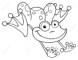 Clipart frog black and white. Outlined Frog Hopping Frog Royalty Free Cliparts Vectors And Stock Illustration Image 8930300