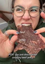The most satisfying crunch #elranchito #beefjerky #crunchyjerky #asmr  #crunchy #crunch #