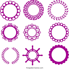 Download Monogram Frames Free Svg Cutting File For Cricut Freepatternsarea
