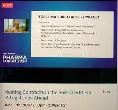 Certain events, beyond the control of the parties, may inhibit the parties from fulfilling their duties and obligations under the project agreements. Post Pandemic Event Contracts A New Approach Meetingsnet