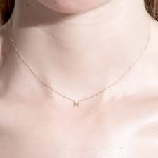Petite Letter Necklace Letter Necklace Gold Letter Necklace Necklace