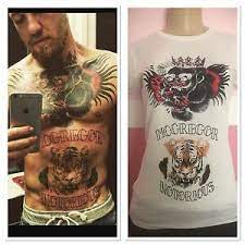 Tattoofilter is a tattoo community, tattoo gallery and international tattoo artist. Frauen Conor Mcgregor Tattoo T Shirt Fighter Brust Tattoos Tiger Beruchtigten Mma Ebay