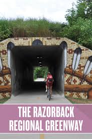 Now Two Decades In The Making The Razorback Regional Greenway Is The Backbone Of An Intricate Trail System Winding Through A Bike Trails Region Sister Cities
