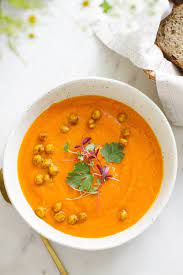 Carrot, Sweet Potato + Coriander Soup - The Simple Veganista