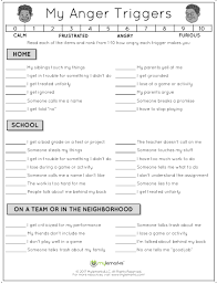 This Is A Great Printable For Counselors Or Therapists To Use With Children Check Out All Anger Worksheets Teaching Social Skills Anger Management Activities