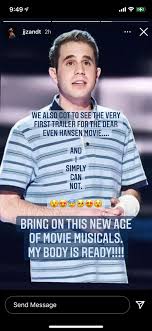 Oprah winfrey, dwayne johnson, hugh jackman & more praise the movie musical watch (and sing along to) the first eight minutes of 'in the heights' the best tv. The Dear Evan Hansen Movie Trailer Is Being Shown With Advanced Screenings Of In The Heights Dearevanhansen