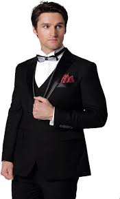 All png & cliparts images on nicepng are best quality. Download Classic Black Men Tuxedos Peaked Lapel Wedding Suits Suit Png Image With No Background Pngkey Com