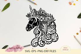 Download Unicorn Mandala Paper Cut Svg Png