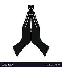 Praying Hands Black Simple Icon Isolated On White Background Download A Free Preview Or High Quality Adobe Ill Praying Hands Praying Hands Drawing Namaste Art