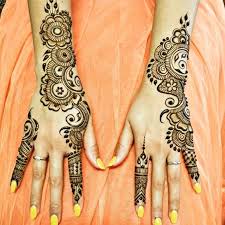 Exclusive Arabic Mehndi Design With Yellow Nail Polish Mehndi Designs For Hands Henna Designs Easy Henna