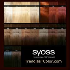 Syoss Hair Color Chart Palette Ingredients