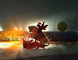 Dom, 24 de abril, 2016. Luminaria De Mesa Sao Jorge Ogum 65 Cm Presente Incrivel No Elo7 Os Arteiros 12ee690