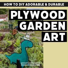 All yard art images, project plans & patterns protected by federal copyright laws. Making Diy Garden Art A Tutorial For Plywood Cutout Garden Decorations That Pop Hawk Hill
