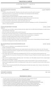Healthcare Project Manager Resume Sample Mintresume