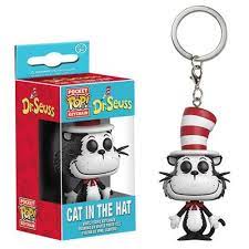 Dr Seuss Cat In The Hat Pocket Pop Key Chain Vinyl Figures Pop Cat Pop Vinyl Figures