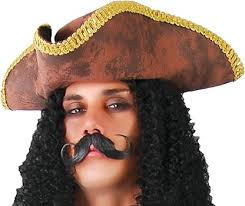FIESTAS GUIRCA Deluxe Pirate Captain Mens Fancy Dress Costume