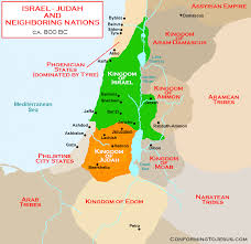 This map shows you key places in israel where jesus went during his lifetime! Map Of Israel Neighboring Nations Israel Bordering Nations