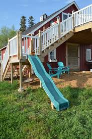 Creating A Slide On A Deck Platform Newlywoodwards Building A Deck Deck Designs Backyard Deck Design