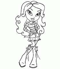 Free bratz colouring pages with sketch to fill colors and gift your kids with these coloring pages to enjoy the art of coloring. Bratz Kids Coloring Pages Coloring Home