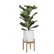 Adjustable Wooden Plant Stand Modern Indoor Outdoor Pot Stand Etsy In 2021 Large Indoor Plants Plant Stand Floor Plants