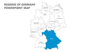 Click = activation (button turns red) click in map = set measuring point distance measuring tool Regions Of Germany Powerpoint Map Map Powerpoint Germany