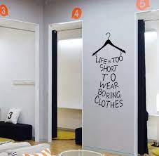 Jadi bagi anda pecinta interior dengan material kayu , wallpaper dinding ini menjadi pilihan terbaik untuk interior anda. Jual Wallpaper Stiker Bentuk Baju Dan Huruf Abjad Kata Cocok Buat Toko Baju Di Lapak Binggo Bukalapak