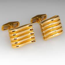 Maybe you would like to learn more about one of these? Vintage Retro Mens 18k Yellow Gold Cufflinks