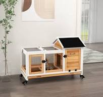 Aivituvin 2-Story Indoor/Outdoor Wooden Rabbit Hutch With ...