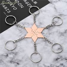 4 cm x 2.5 cm / 1.6 x 1.2, rosary length: Piercingj Stainless Steel Customized Name 5 6 Piece Bff Necklaces Keychains Friendship Puzzle Charm Pendant Custom Character Customized Key Chains Aliexpress