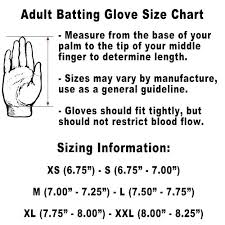 Youth Batting Gloves Size Chart Half Off 43480f6e71e