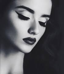 black and white makeup pictures