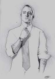 Eminem Sketch Eminem Eminem Drawing Portrait Drawing