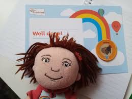 Olivia goes Global.1st Woodstock Rainbows Travelling Olivia