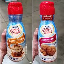 Coffee Mate Butter Toffee And Amaretto Creamers Coffee Creamer Recipe Coffee Protein Smoothie Creamer Recipe