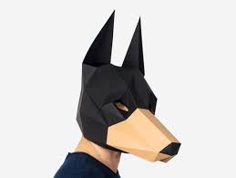 How do you make a dog out of paper mache? Dog Mask Doberman Diy Printable Animal Mask Instant Pdf Etsy
