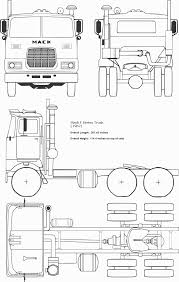 Mack F Series Truck Blueprint Wooden Toy Trucks Wooden Truck Wooden Toys Plans