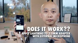 Apple Lighting To 3 5mm Adapter With External Microphone Review Youtube