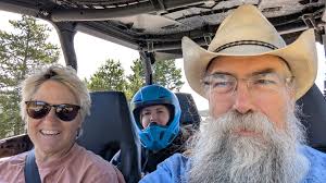 Exploring Pipestone with granddaughter