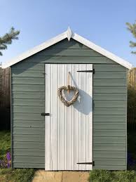 Cuprinol Wild Thyme And Daisy Garden Shed Garden Shed Interiors Summer House Interiors Painted Garden Sheds