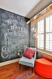 This will give you and your family the option of giving the space a new look as often as you want, with different chalk drawings. Creative Bedrooms With Chalkboard Walls And Inspirational Messages Chalkboard Paint Wall Chalkboard Wall Bedroom Wall Decor Bedroom