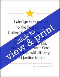 There are 10 pages of learning printables included. Pledge Of Allegiance Free Printable On Sutton Place Induced Info