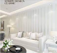 High Grade European Modern Minimalist Country Luxury Stripe Wallpaper Roll For Living Room Bedroom Tv Backdrop Wallpaper White Beige Coffee From Kongfudeng 31 Wallpaper Living Room Striped Wallpaper Living Room White Living Room