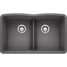 Precis undermount granite composite 30 in. Blanco Diamond Silgranit 32 L X 19 W Double Basin Undermount Kitchen Sink In 2021 Double Bowl Kitchen Sink Composite Kitchen Sinks Double Basin Kitchen Sink