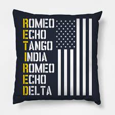 Phonetic alphabet for international communication where it is sometimes important to provide correct information. Military Police Pilot Retirement Gift Phonetic Alphabet Military Retirement Pillow Teepublic