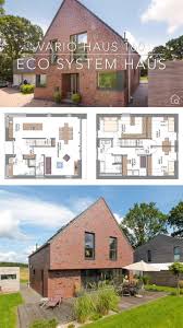 Modernes Einfamilienhaus Mit Satteldach Ohne Dachuberstand Klinker Bauen Haus Grundriss Offen Video Nel 2020
