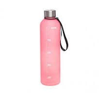 Garrafa de Água 1 Litro com Gradação Plasvale - Rosa