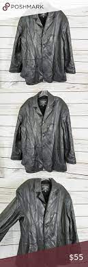 U S Polo Assn Genuine Leather Button Up Jacket Jackets Polo Assn Leather Button Up
